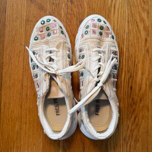 Free People “Catch Me If You Can” Mirrored Sneakers – Size 41 [US W11]